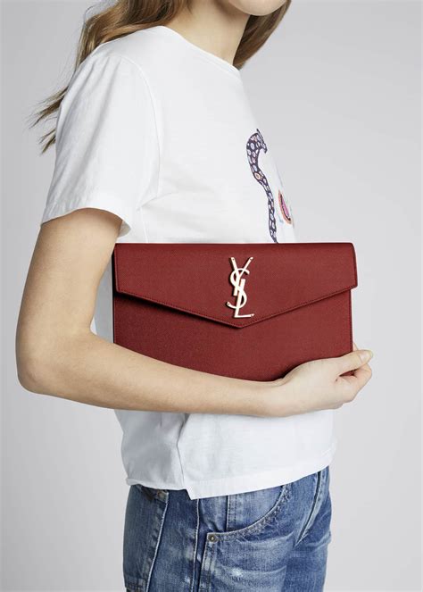 uptown medium ysl monogram leather pouch clutch bag colors|Saint Laurent Medium Uptown Leather Pouch .